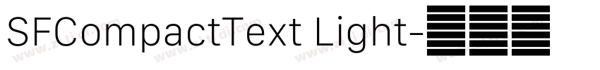 SFCompactText Light字体转换 SFCompactText Light字体转换